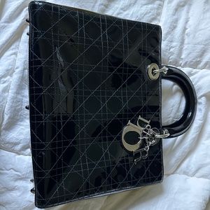 Christian Dior Vintage Cannage Large Lady Dior Bag